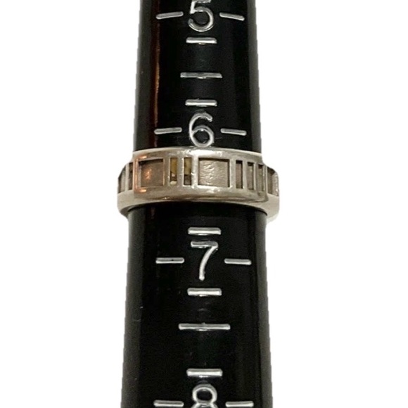 Tiffany & Co. Sterling Silver Atlas Band Ring Size 6.5 - Picture 3 of 7